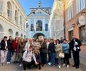 Pokłon parafian w ośrodku Miłosierdzia Bożego w Wilnie 